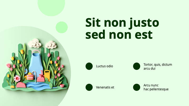 Paper Collage Green Eco slide 3